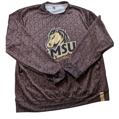 SMSU Southwest Minnesota Mustangs Football Crewneck Pullover Sweatshirt Mens XL