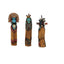 Native American Kachina 3 Figures J. Nequatewa Zuni Hopi Corn Dancer Maiden Ogre