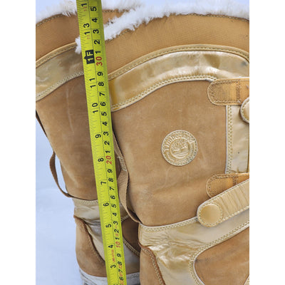 Timberland Boots Womens 9M Snow Winter Insulated Fashion Golden Tall High Top