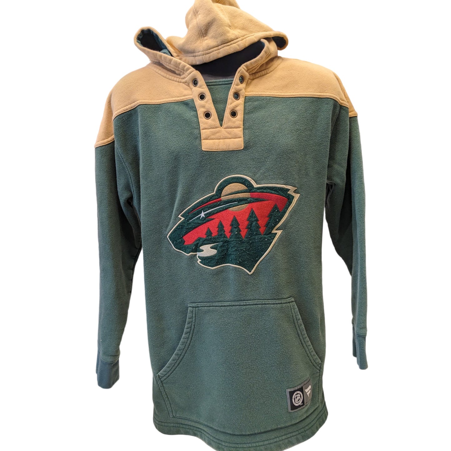 Fanatics MN Wild Hoodie Sweatshirt Mens Small Long Sleeve Hockey Kangaroo Pocket