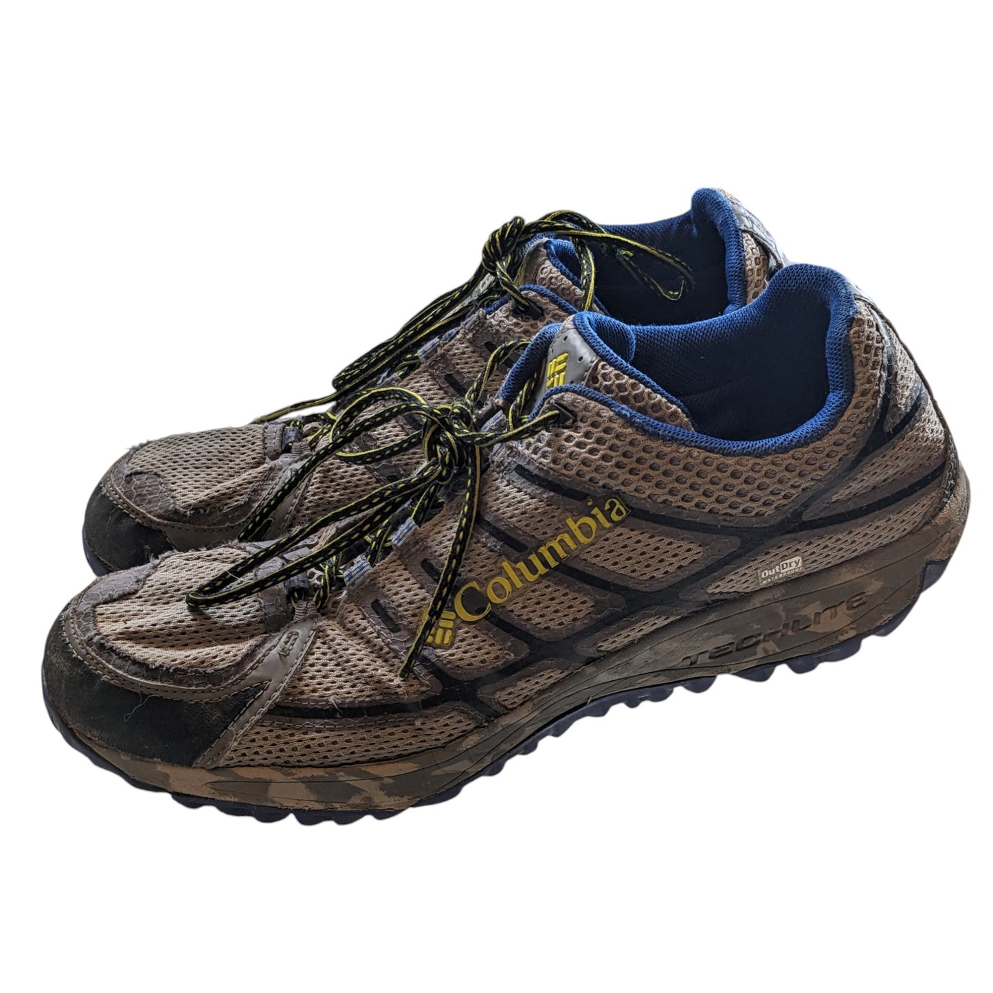 Columbia Shoes Mens 10 Trail Running Durable Mesh Outdoor Sneakers Vibram Hiking