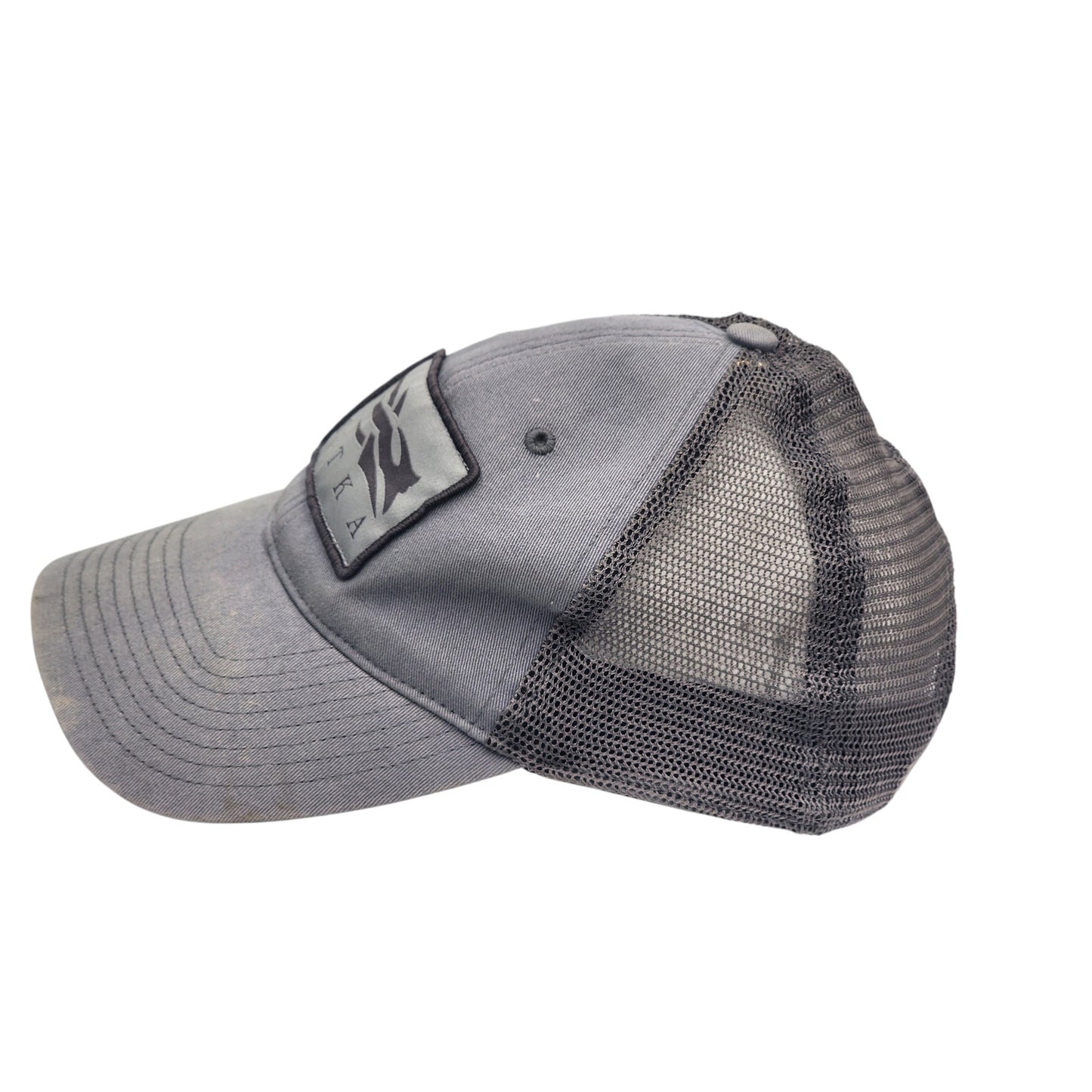 Sitka Gear Trucker Hat Mesh Back Adjustable Cap Gray Hunting Camo Patch Logo