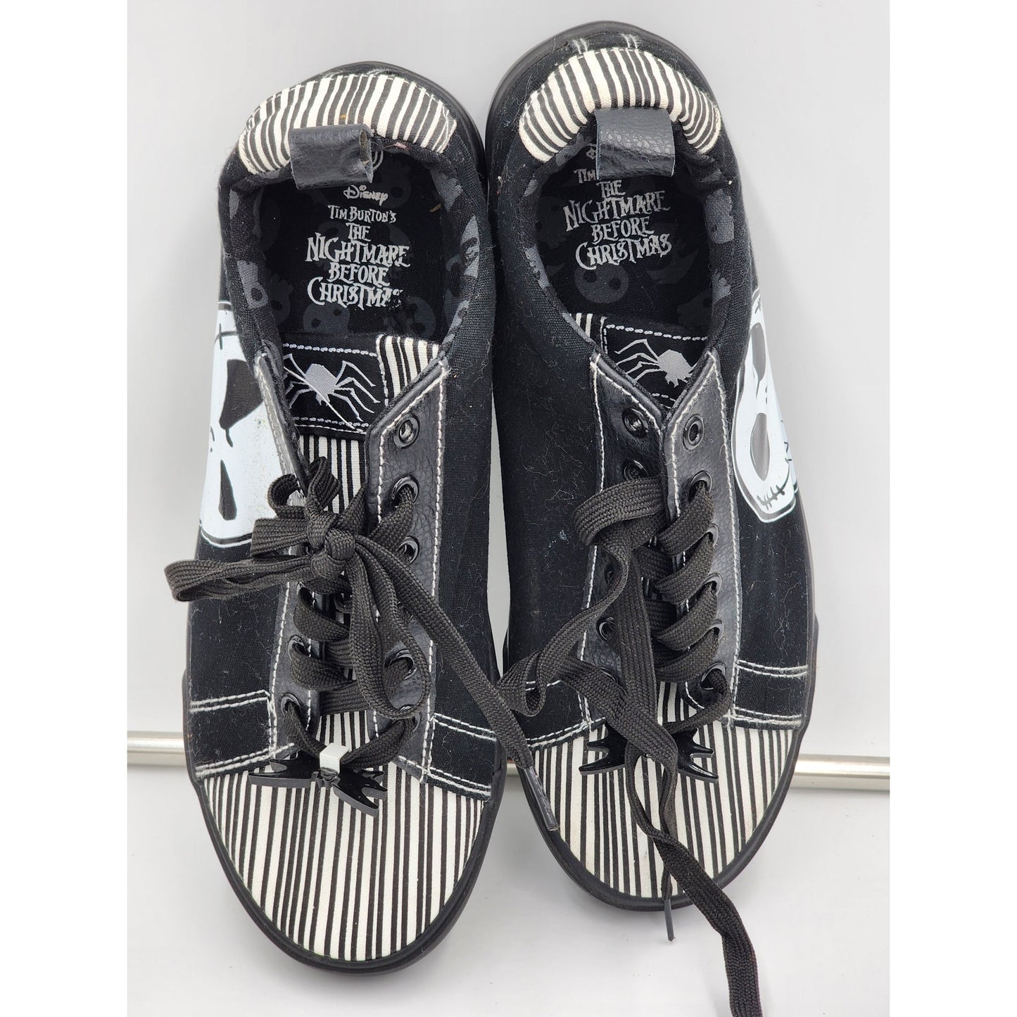 Disney Nightmare Before Christmas Sneakers Mens 10 Ground Up Skellington Skull