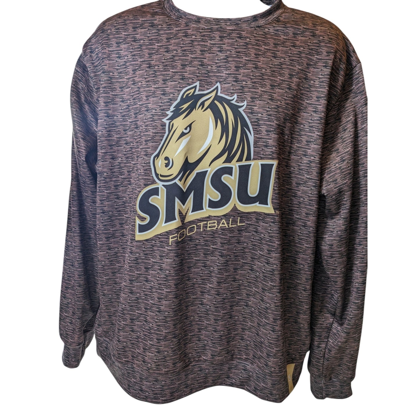 SMSU Southwest Minnesota Mustangs Football Crewneck Pullover Sweatshirt Mens XL