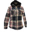 Legendary Whitetails Hooded Flannel Jacket Women Small Sherpa Lined Plaid Fleece