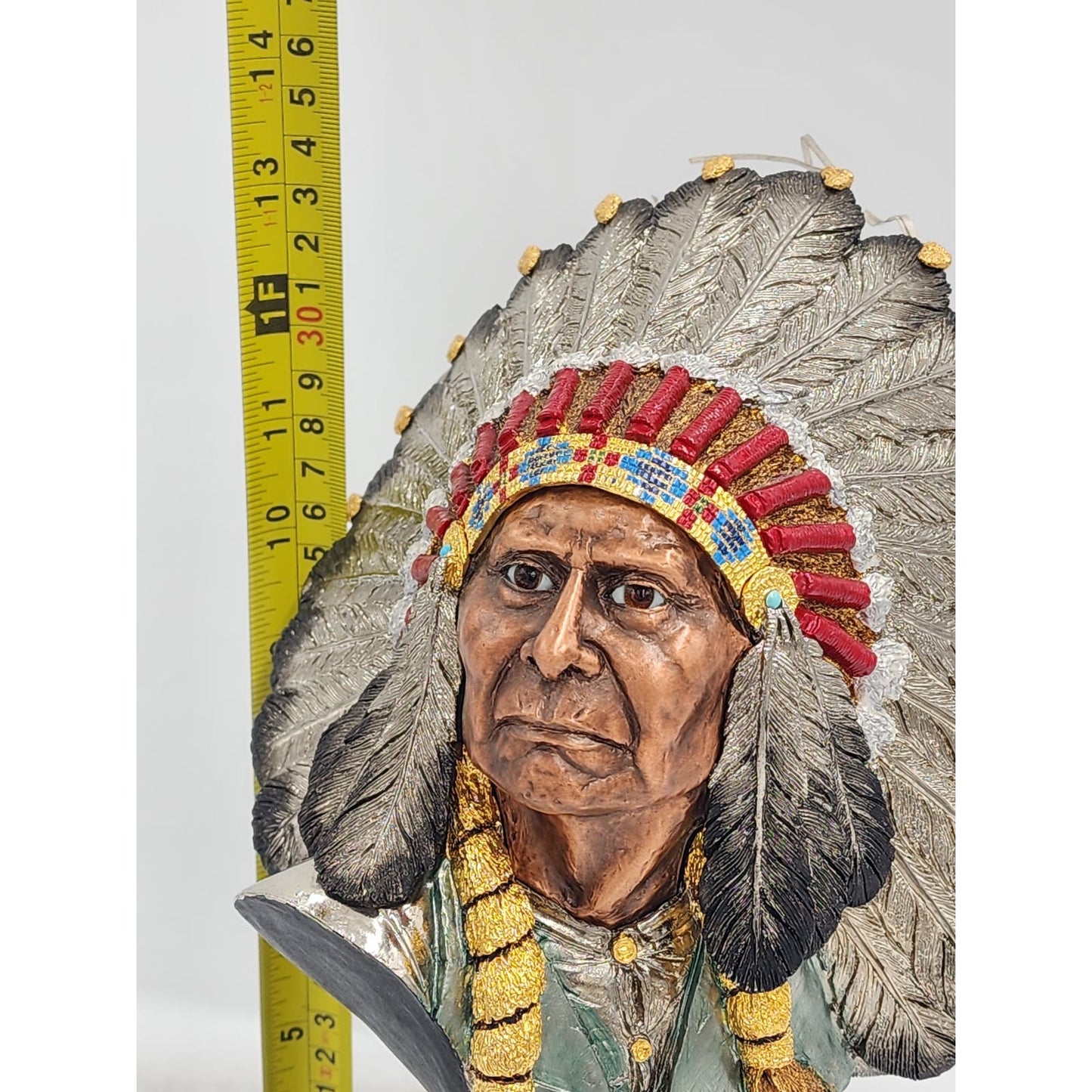 Chilmark Pewter Sculpture Chief Joseph Joe Slockbower Indian Bust Lim Edition