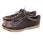 Hush Puppies Shoes Mens 9.5 Lace Up Brown Leather Comfort Sneakers Streetwear