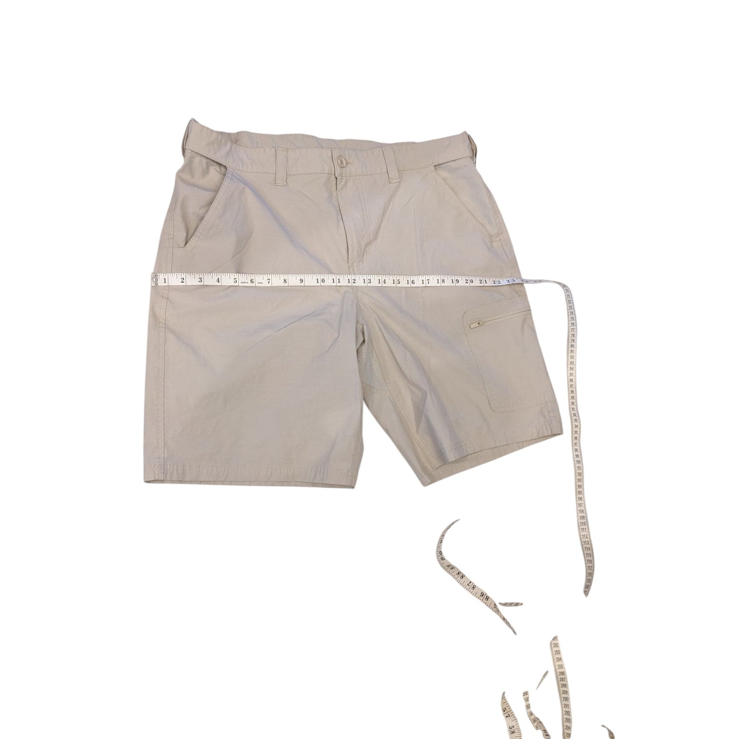 Huk Shorts Mens XL Khaki Fishing Performance Quick Dry Techwear Utility Hiking