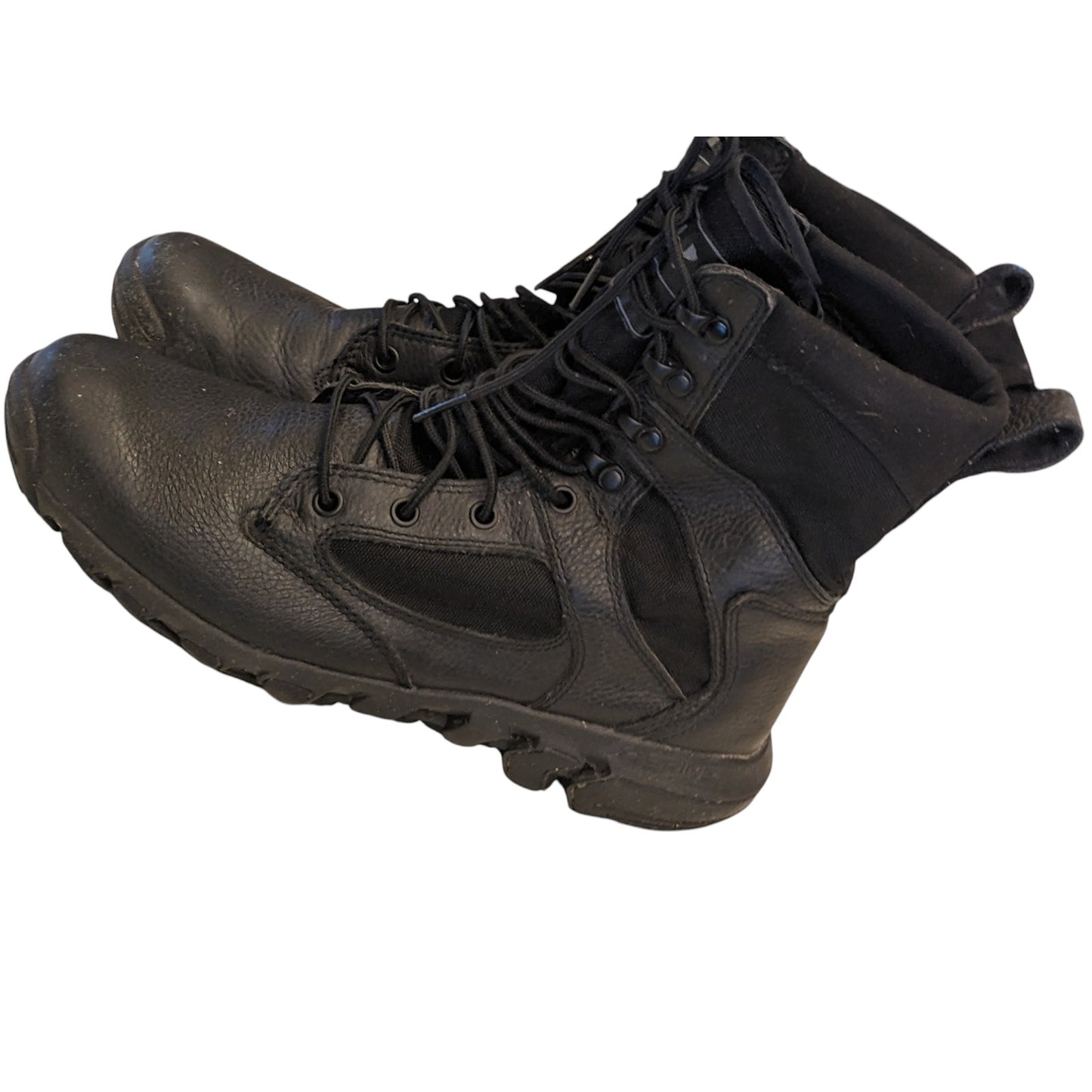 Under Armour Spine Tactical Boots Mens 9 Black Leather Military Combat Hiking