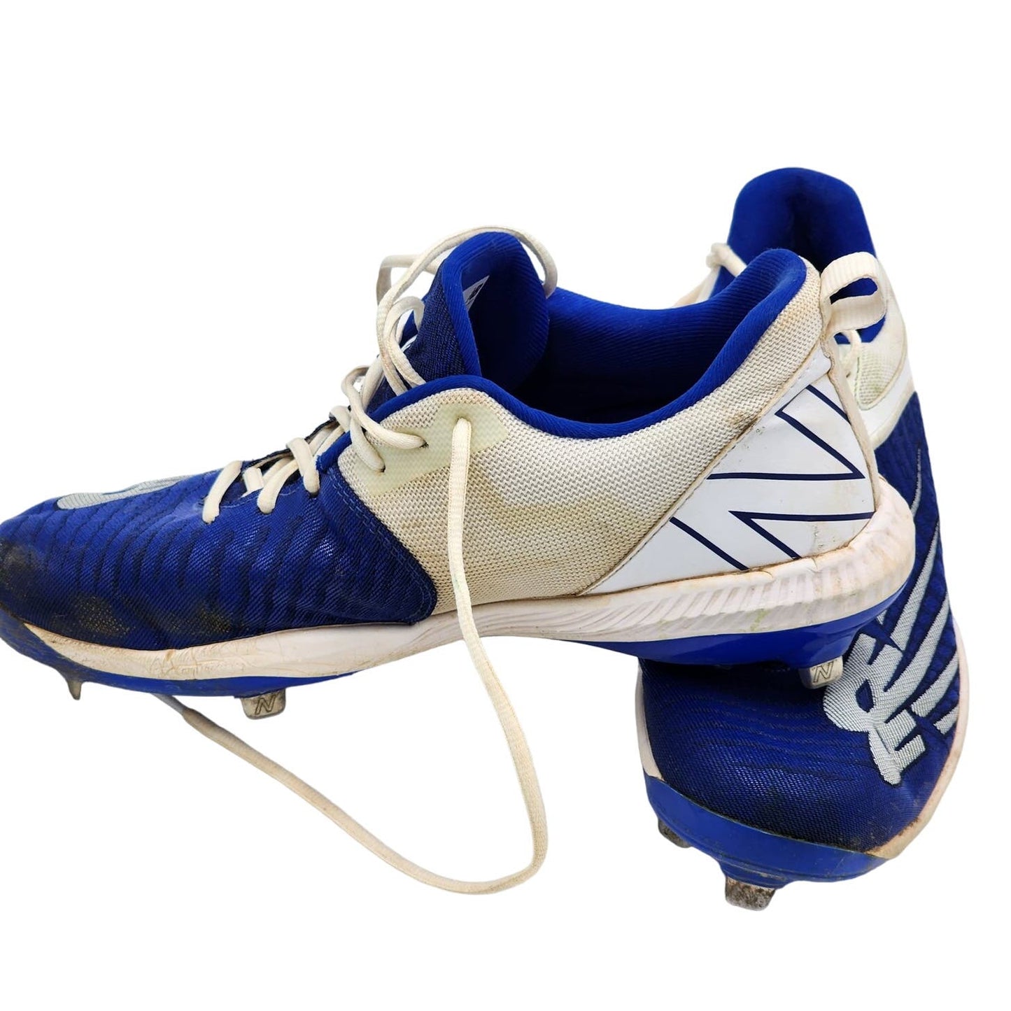 New Balance Cleats Mens Size 12 Athletic Sportswear Soccer Lace Up Blue White