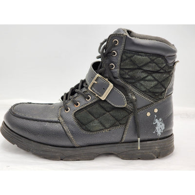 US Polo ASSN Boots Braydon Mens Size 10.5 Buckle Accent Quilted Upper Lace Up