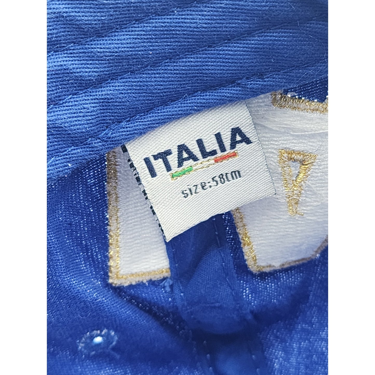 Italia Baseball Cap Soccer Italy Blue Italian Flag Logo Adjust European Football