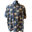 Hibiscus Hawaiian Polo Shirt Men XXL Short Sleeve Palm Tree Button Collar Golf