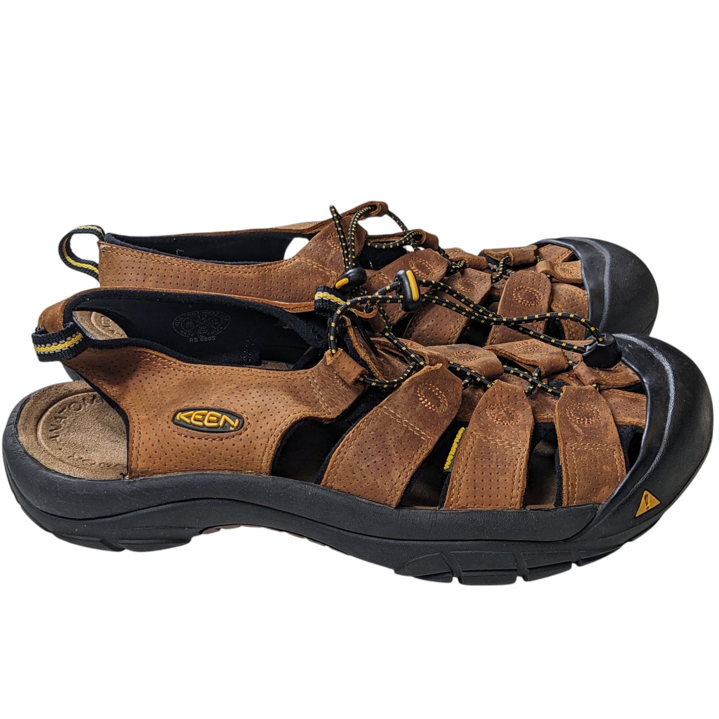 KEEN Sandals Mens 12 Leather Newport H2 Hiking Shoes Waterproof Trail 0805