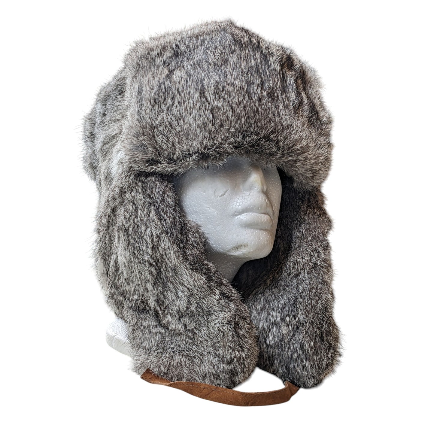 Mad Bomber Trapper Hat Large Quilted Lining Faux Fur Winter Warmth Ears