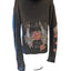 Bejeweled Susan Fixel Hoodie Small Rhinestone Sweatshirt Wings Roses Freedom