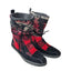 Madden Girl Boots Women 9.5 Winter Buffalo Plaid Tribal Southwest Aztec Mid Boho