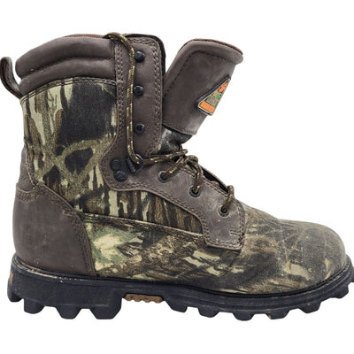 Rocky Bear Claw Boots 1000G Thinsulate Camo Hunting Boots Mens 6 Waterproof