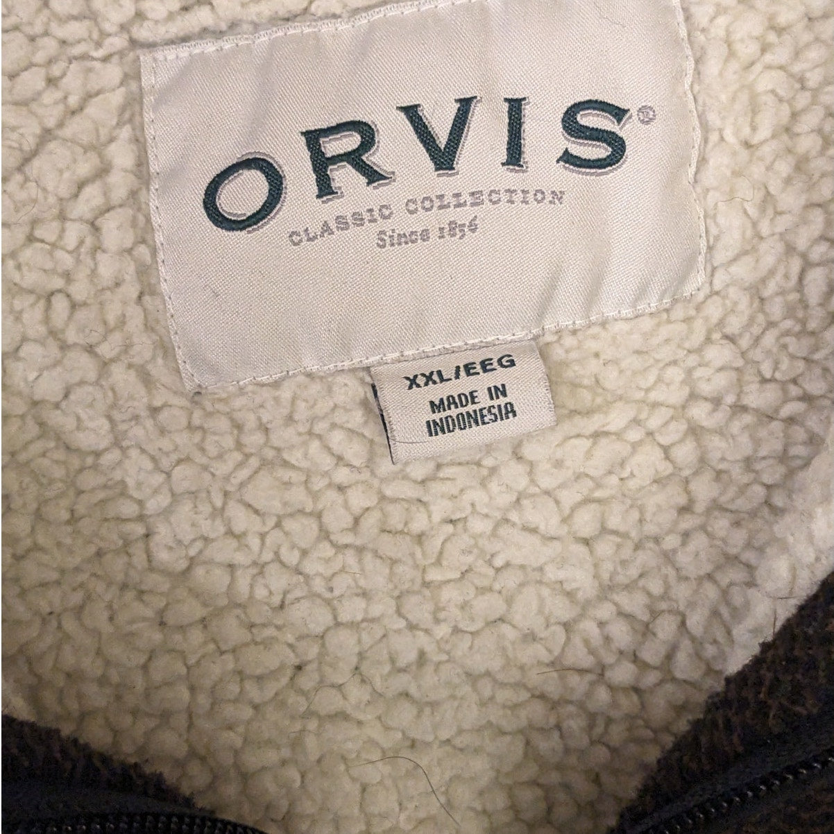 Orvis Fleece Pullover Mens XXL Sweater Jacket Soft Sherpa Warm Winter Hiking