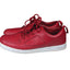 CLAE Shoes Mens 11.5 Parker Sneakers Red Leather Athletic Stylish Streetwear