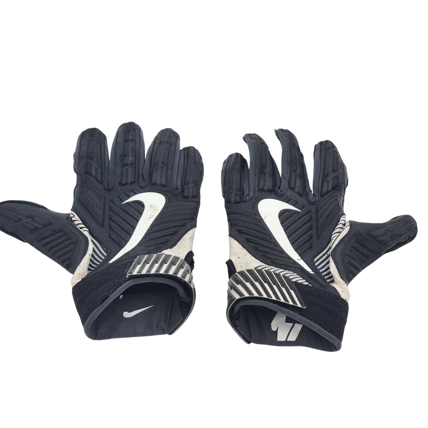 Nike Vapor Jet 5.0 XXL Receiver Gloves Black White Lightweight Grip Football