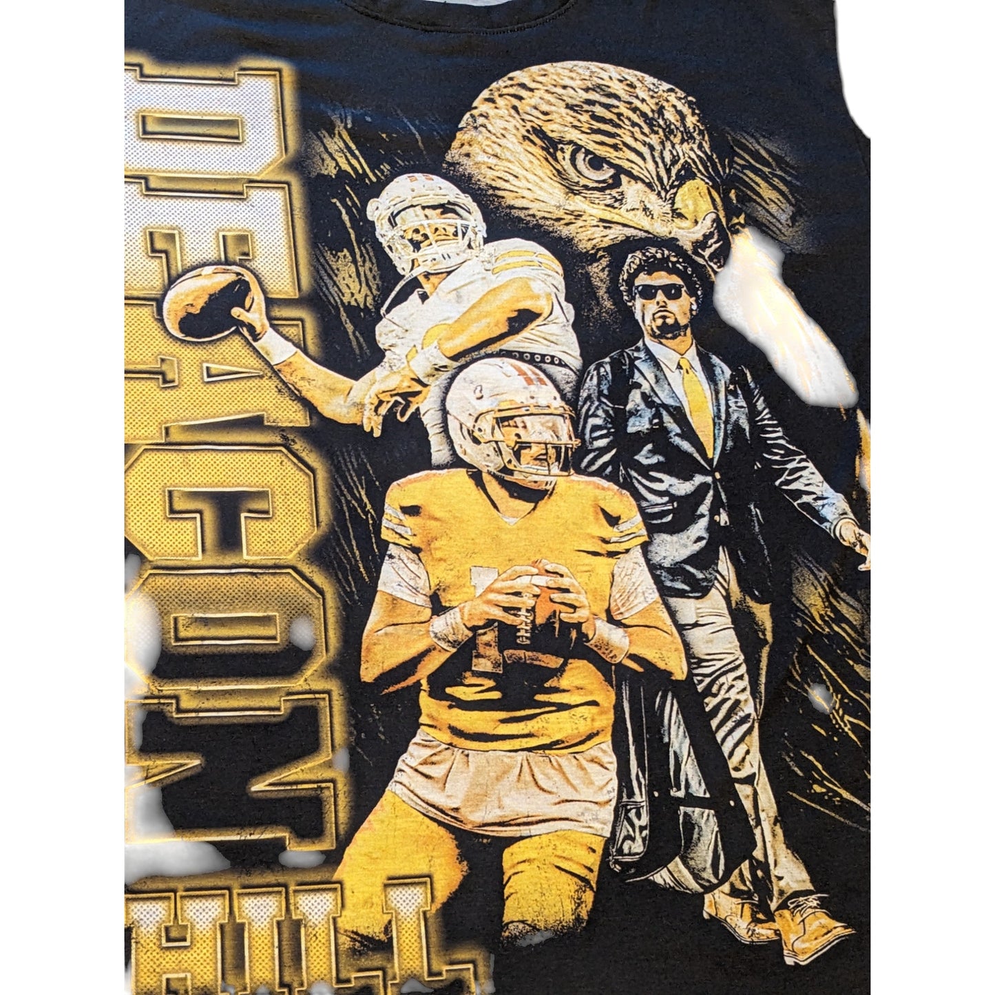 Deacon Hill Sports Graphic Tee Mens Size 2XL Football Quarterback Iowa Hawkeyes