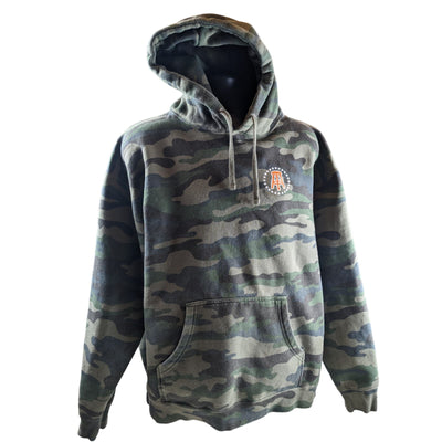 Independent Trading Company Hoodie Mens XL Camo Sweatshirt Kangaroo Pockets