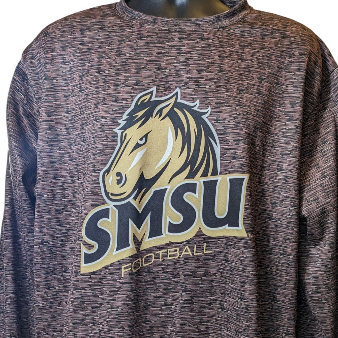 SMSU Southwest Minnesota Mustangs Football Crewneck Pullover Sweatshirt Mens XL