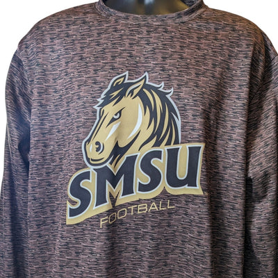 SMSU Southwest Minnesota Mustangs Football Crewneck Pullover Sweatshirt Mens XL