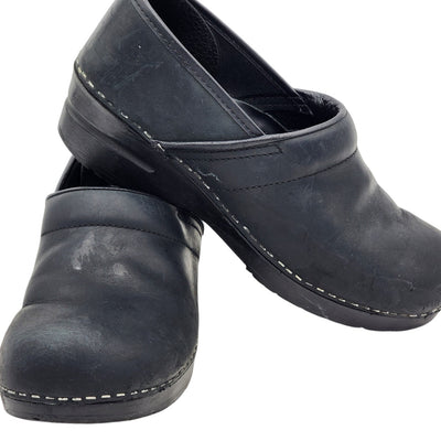 Dansko Shoes Leather Clogs Womens 9.5-10 EU 40 Narrow Slip On Comfort Nursing