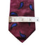 Vintage Perry Ellis Portfolio Mens Silk Tie Burgundy Paisley Italy Neckwear