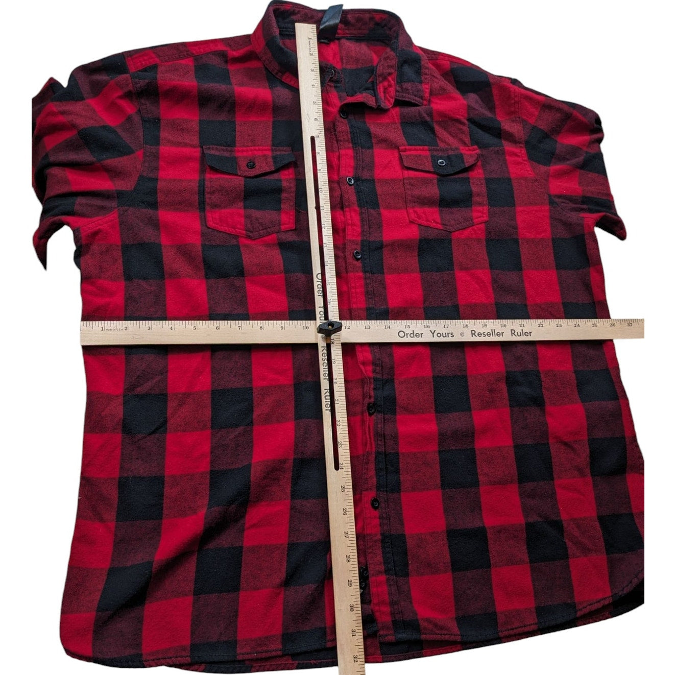 Burnside Plaid Shirt Mens 3X Buffalo Flannel Long Sleeve Checkered Lumberjack