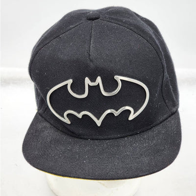 Batman Hat Superhero Cap Wide Brim Black Silver Snapback Streetwear Urban Emblem