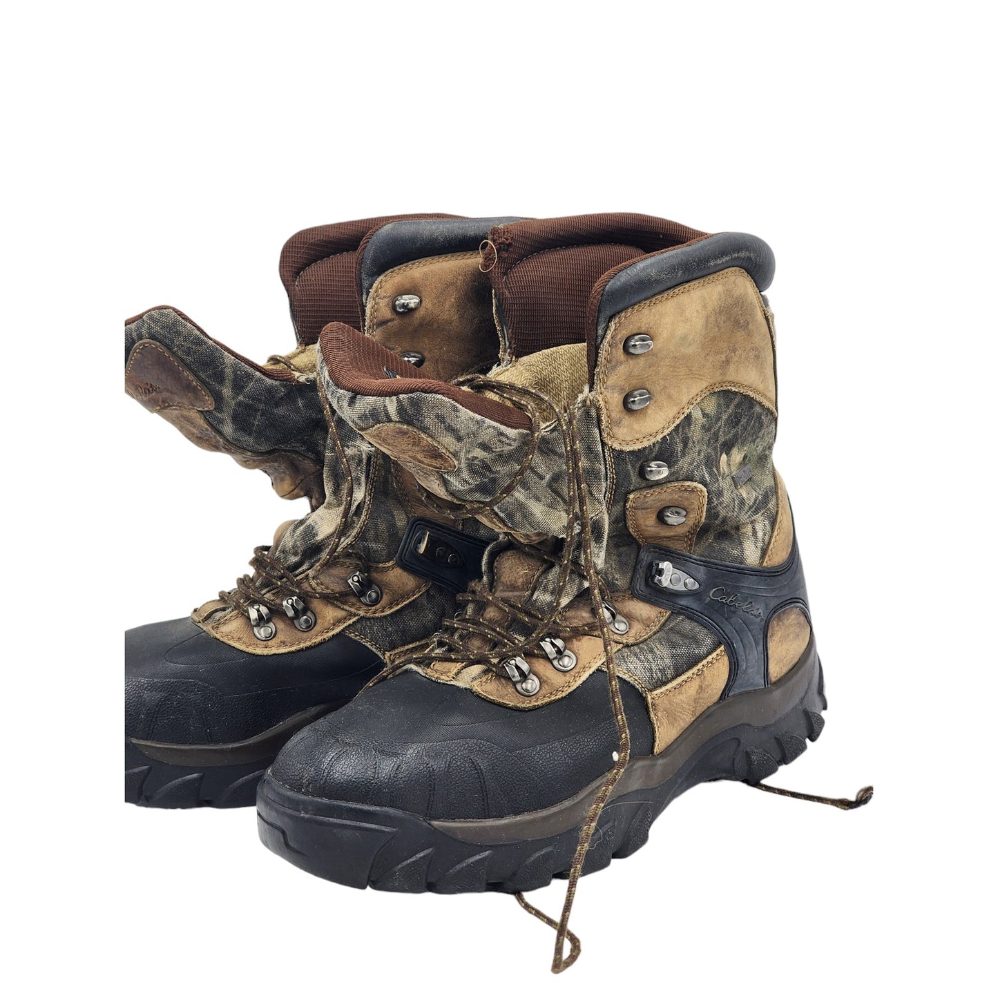 Cabelas Boots Mens 14D Hunting Hiking Camo Outdoor Rubber Insulation Dry Plus