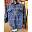 Burry Lane Flannel Shirt Mens Medium Classic Rugged Plaid Long Sleeve Button Up