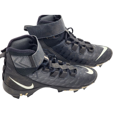 Nike FastFlex Cleats Men 9 Football High Top Ankle Strap Black White AQ7722-001