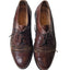 Johnston & Murphy Shoes Mens 7M Leather Woven Oxford Dress Wingtip Cap Toe Italy