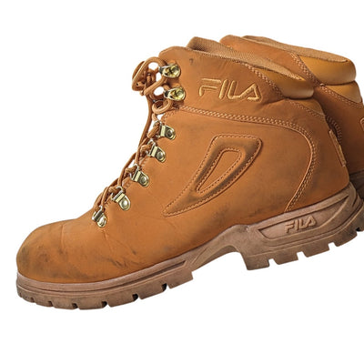 Fila Boots Mens 10.5 Diviner Combat Work Shoes Synthetic Lace Up Hiking 1HM00556