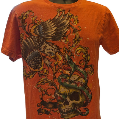 Baileys PT Shirt Youth XL Short Sleeve Graphic Tee Eagle Snake Skull Streetwear