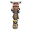 Large Indian Figurine Totem Pole Statue Southwestern Style Vintage Wall Hang 24"