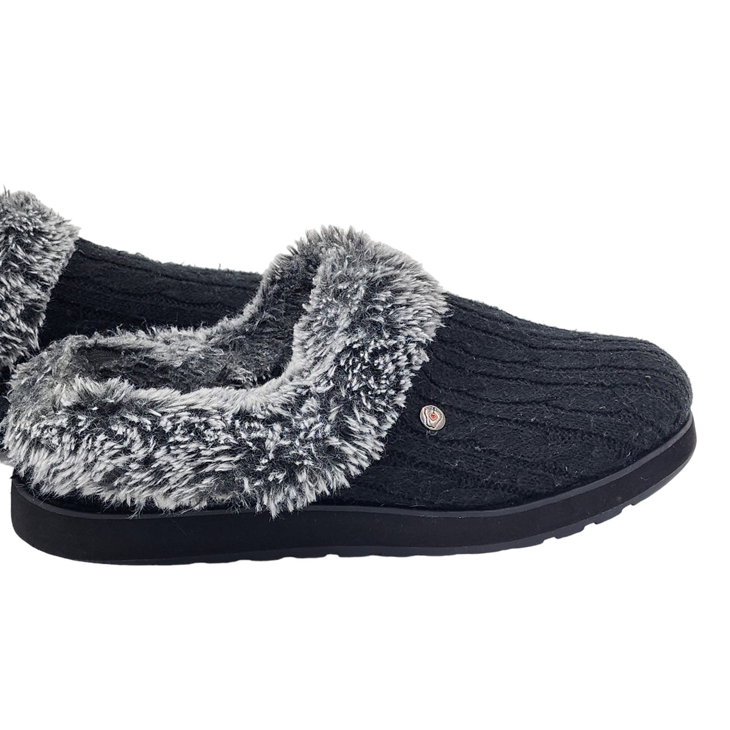 BOBS by Skechers Memory Foam Keepsakes Slippers Women 9 Faux Fur Comfort Slip On