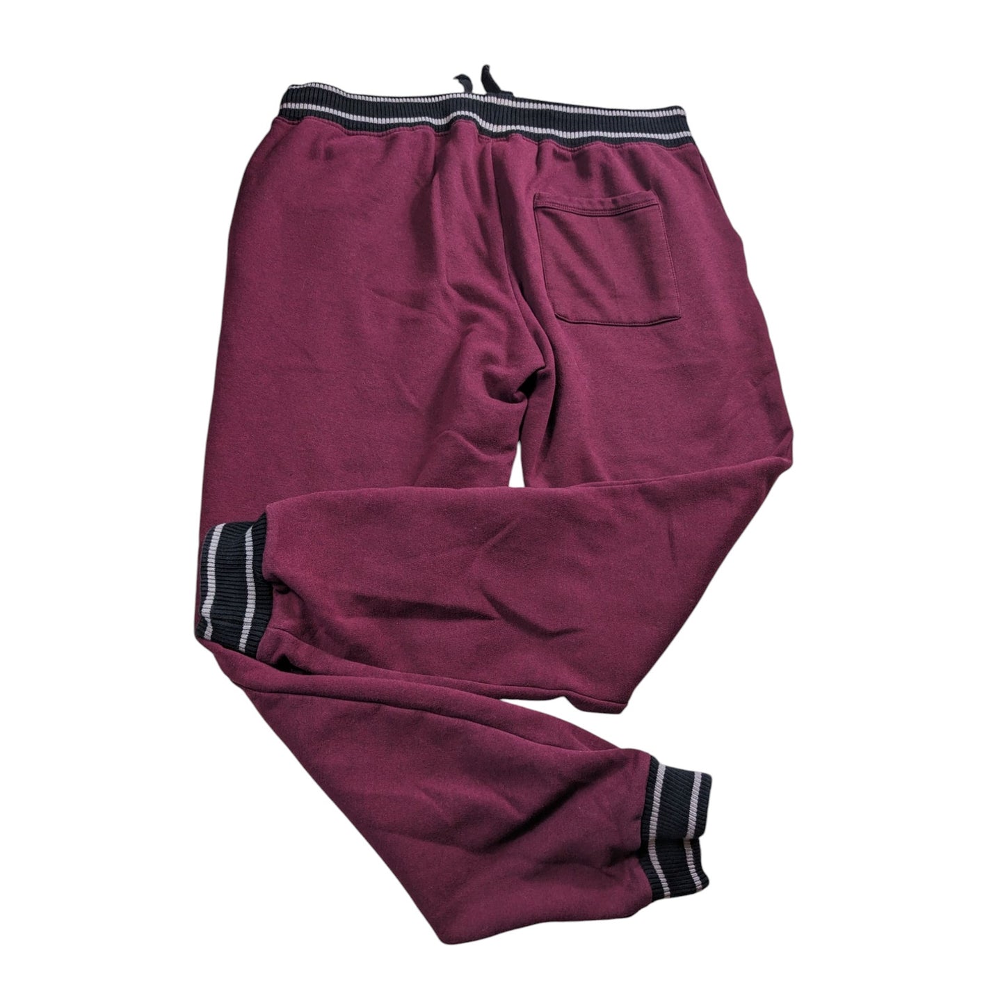 FILA Jogger Mens XL Sweatpants Burgundy Athletic Fit Cuffed Loungewear Gym