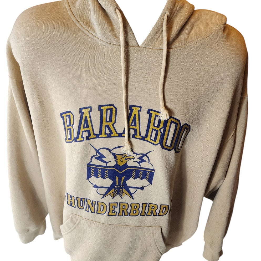 Pennant Baraboo Thunderbirds Hoodie Mens 3XL Graphic Sweatshirt Kangaroo Pocket