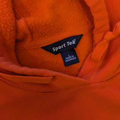 Sport Tek Hoodie Pumpkin Mens Large Halloween Jack O Lantern Pullover Sweatshirt