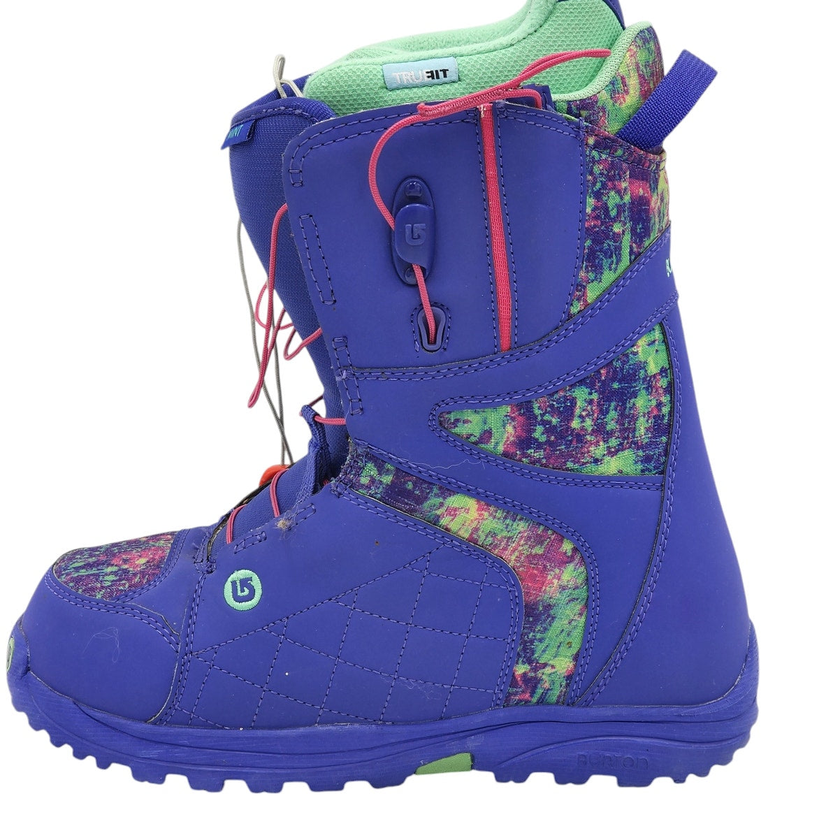 Burton Snowboard Boots Imprint 1 Mint Womens Size 8 TrueFit Winter Sports Skiing