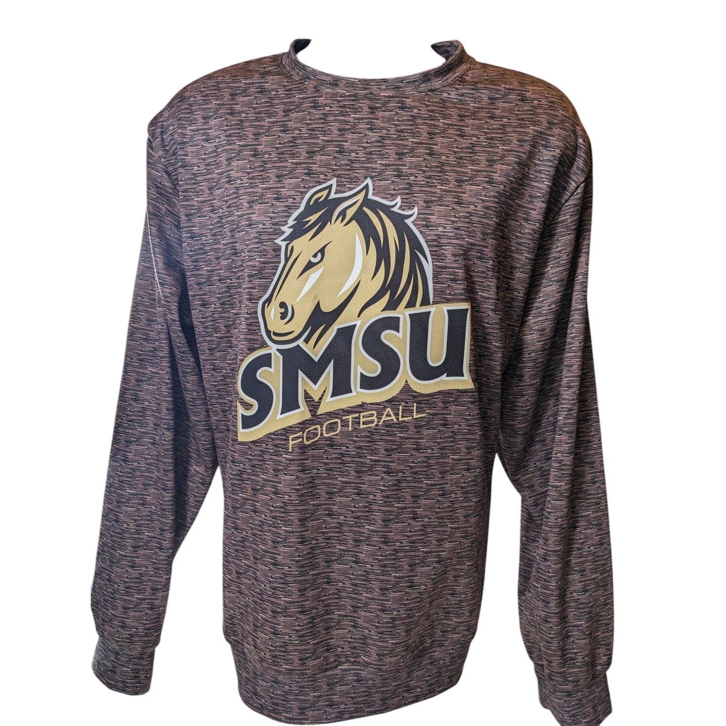 SMSU Southwest Minnesota Mustangs Football Crewneck Pullover Sweatshirt Mens XL