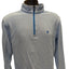 IZOD Pullover Sweater Mens Medium Light Blue Quarter Zip Athletic Sweatshirt