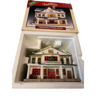 Lemax Dickensvale Manfield Grocery Christmas Village House Vintage 1995 Box