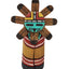 Native American Kachina Hopi Sunface Walter Hughte Carved Southwest Tribal 4"