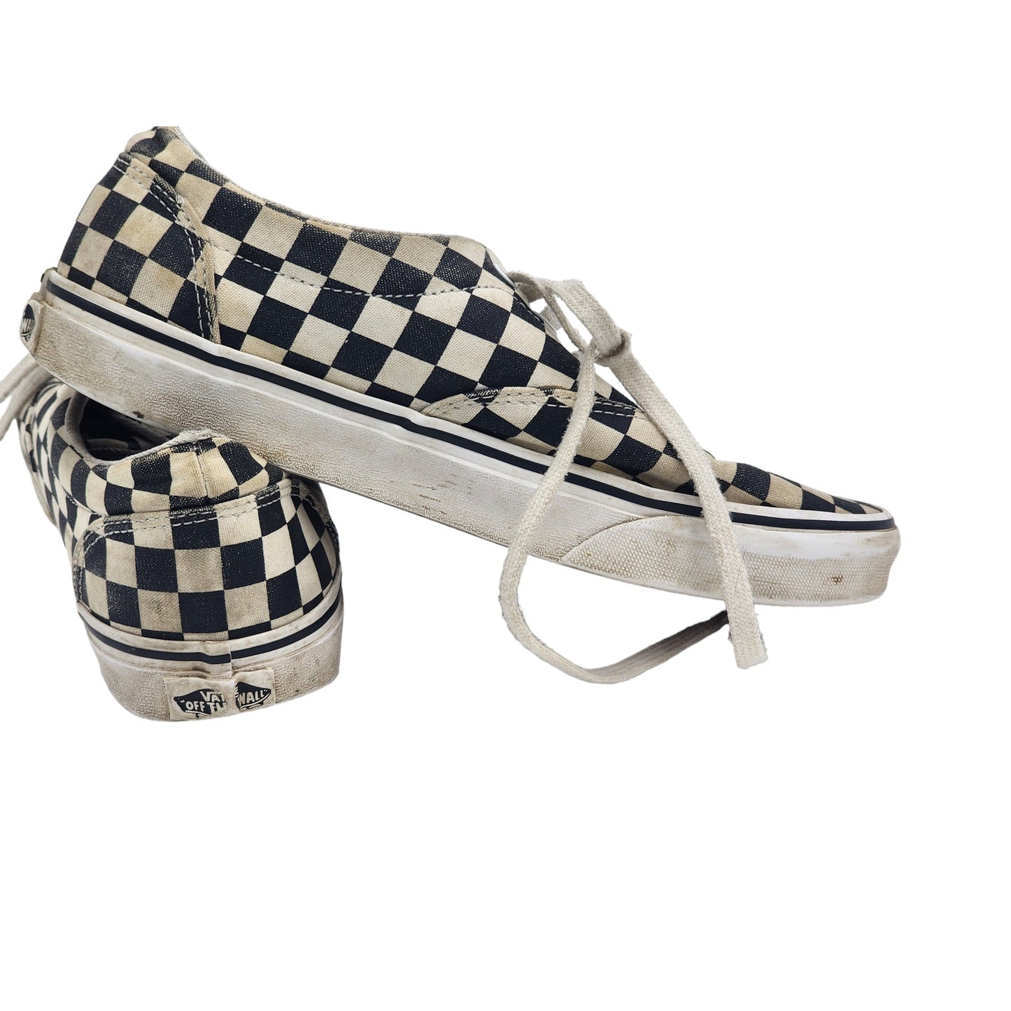 Vans Off The Wall Shoes Womens 8 Checkerboard Canvas Skater Low Top Sneakers